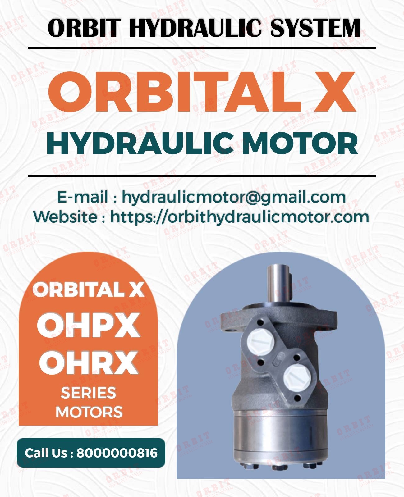 OMH-500 151H1016 White Hydraulic Motor